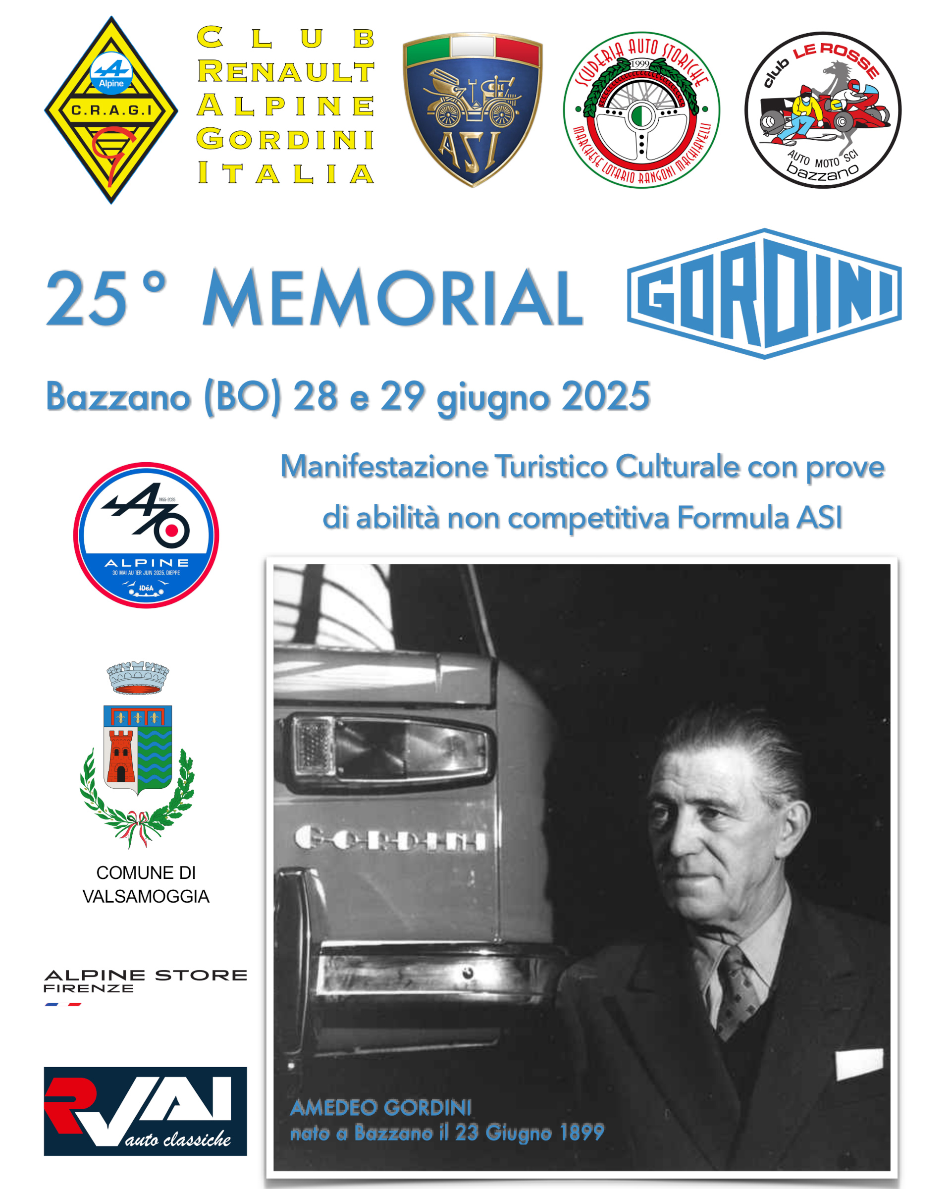 25° MEMORIAL GORDINI in VALSAMOGGIA (BO)
